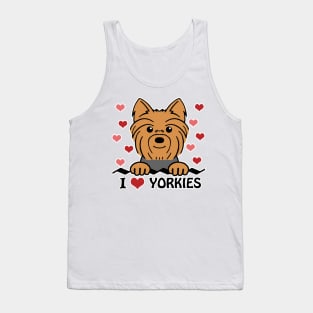 I Love Yorkies Tank Top